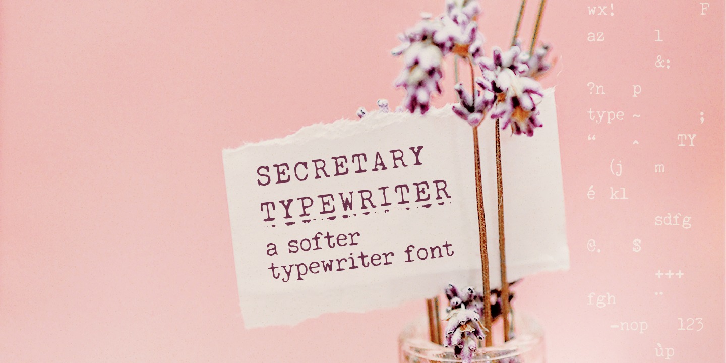 Font Secretary Typewriter